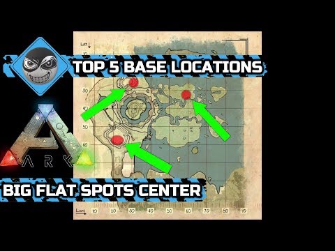 Steam Community Video Ark Center Best Base Locations Big Flat Spots Top 5