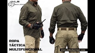Camisa Táctica Multi-funcional, para uso Outdoor con 10 NUEVAS características