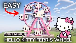 How to Build a Hello Kitty Ferris Wheel in Minecraft