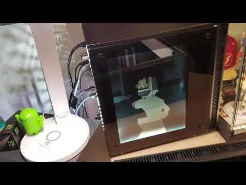 Transparent LCD Side Panel Mod on a Fractal Design Define Mini C TG!  DIY Snowblind, but Micro-ATX!