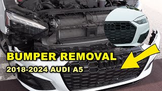 Audi A5 2018-2024 Front Bumper Removal