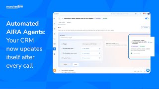 AIRA Agent Automatically Updates Candidate Profiles After Calls | Recruiterflow Demo