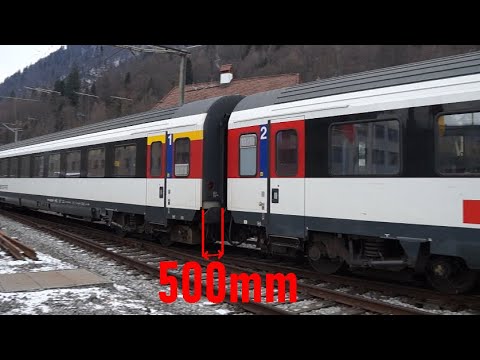 EW IV Fahren über 40er-Weichen Verbindung, in Interlaken Ost