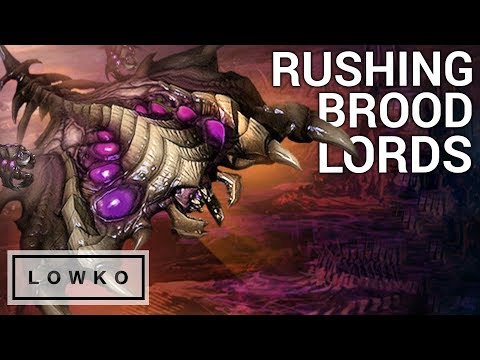 StarCraft 2: RUSHING FOR BROOD LORDS!