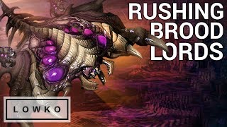 StarCraft 2: RUSHING FOR BROOD LORDS!