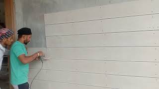 Himcare Trading Company - fiber cement board install with grove