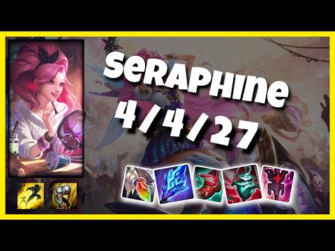 Seraphine Challenger Gameplay S11 Replay 10.24 Support (4/4/27) - EU