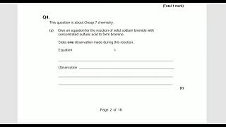 Group 7 AQA A-Level Chemistry walkthrough PMT Part 1