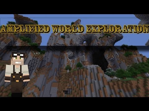 INSANE Minecraft AMPLIFIED world exploration!!