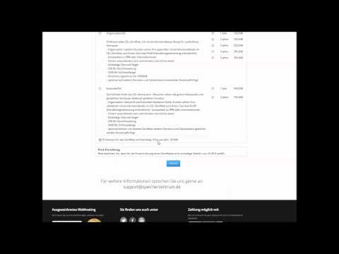 SSL Zertifikate bei Speicherzentrum.de