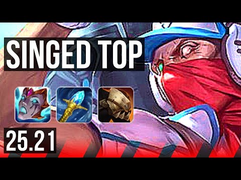 SINGED vs SETT (TOP) | EUW Diamond | 25.21