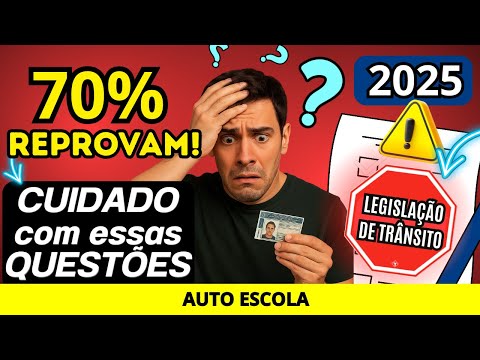 20 QUESTIONS that are FAILING STUDENTS, DETRAN 2025 simulation