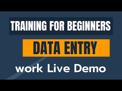 Virtual Assistant Data Entry work demo for beginners on Fiverr | Upwork with practice file
