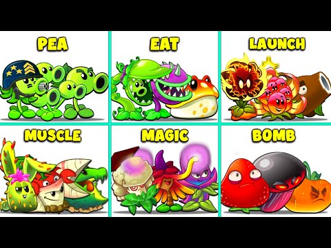 PvZ2 - 12 Best Plant Teams POWER-UP Battlez - Who Will Win ?