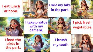 Daily English Sentences for Beginners | Speak English Fluently at Home | Easy Present Tense Practice