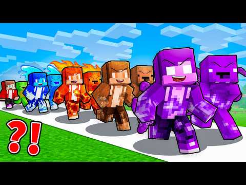 JJ and Mikey: ELEMENTAL EVOLUTION CYCLE in Minecraft - Maizen