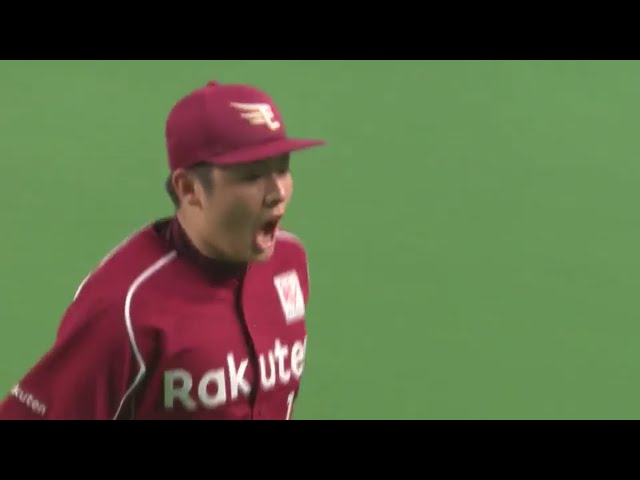 【10回裏】凌いだ!! 吠えた!! イーグルス・松井裕が三振でピンチを切り抜ける!! 2017/6/24 F-E