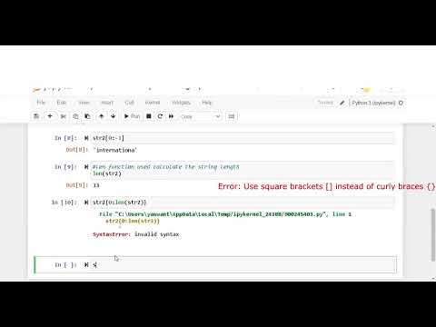 Python Tutorial003 String Slicing And String Methodsenglishpython For Beginners