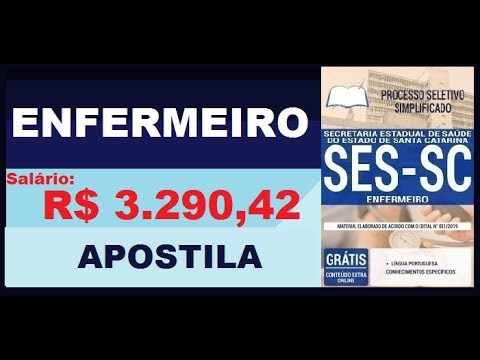 Apostila Processo Seletivo Simplificado SES SC 2019 Cargo Enfermeiro