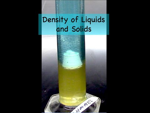 Density of Liquids and Solids