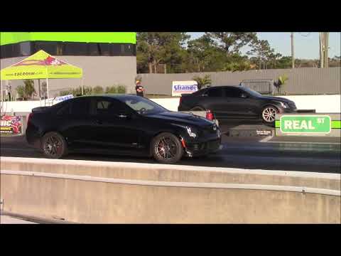 EPIC! Cadillac ATS-V Sets The World Record While Almost Hitting The Dial Ins Perfect Bracket Racing!