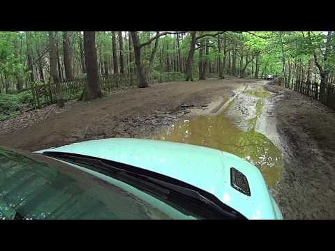 Off roading in a Range Rover Evoque Cabrio