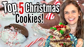 5 of the BEST Christmas Cookies! | Quick & EASY Holiday Dessert Recipes | Julia Pacheco