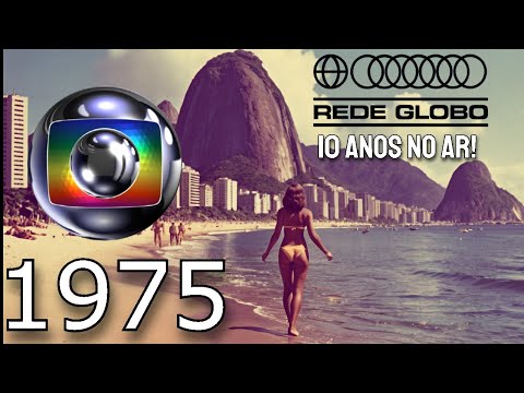 Globo Network's programming schedule in 1975, when it celebrated its 10th anniversary on air!