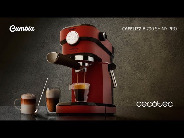 Caffettiera Espresso Cecotec Cafelizzia 790 Shiny Pro 1,2L 20 bar con manometro e vaporizzatore video