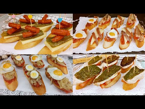 APERITIVOS Y ENTRANTES Muy Fáciles y Económico 😋| Tapas Variadas 😋 BRUTAL