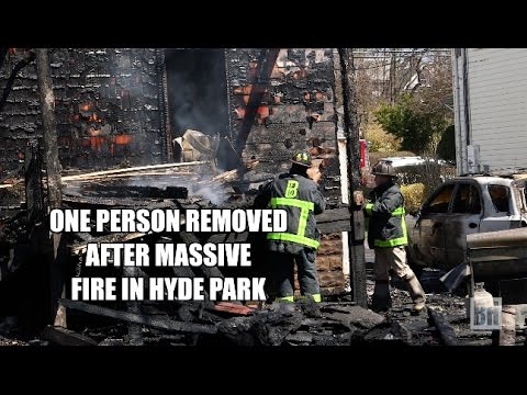 One Person Removed After Massive Fire in Hyde Park