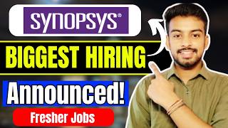 Synopsys, DXC Biggest Hiring Announced ! OFF Campus Drive For 2026, 2025, 2024 Batch | Fresher Jobs