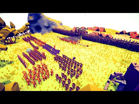 200x ROMAN SOLDIER SIEGE ENEMY CASTLE - Totally Accurate Battle Simulator TABS