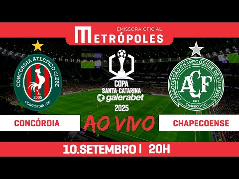 COPA SANTA CATARINA AO VIVO E COM IMAGENS - CONCÓRDIA x CHAPECOENSE - 10/09/25