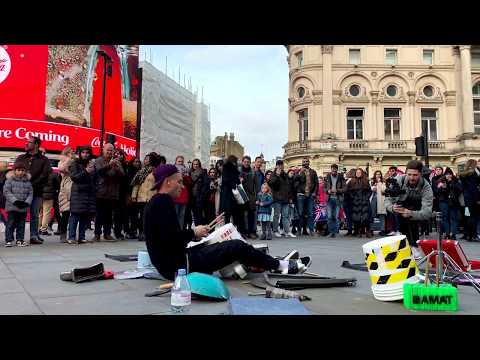 Damat Drummer in Piccadilly Circus #damatdrummer