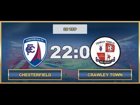 AFL. England. Championship. 28 Tour. Chesterfield - Crawley Town