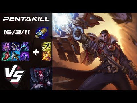 JUNGLE Jayce vs Elise [PENTAKILL] - EU Grandmaster Patch 26.1