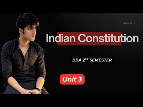 Indian Constitution for BBA 2nd Semester Part 1 Explained CCSU