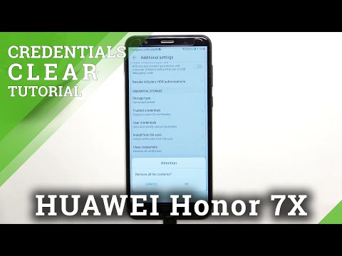 How to Clear Credentials on HONOR 7X – Remove All Licenses