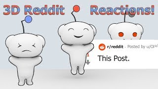 3D Animated Reddit Logo