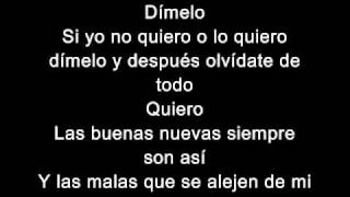 Enrique Iglesias- Dimelo (Lyrics- Letras)