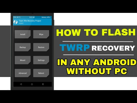 How to Flash Custom Recovery in Almost Any Android Without Computer By Sandola Video