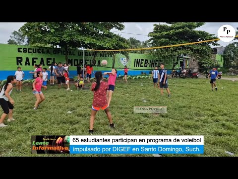 Impulsan el voleibol escolar en Santo Domingo, Suchitepéquez
