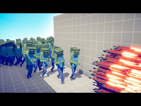 100x MINECRAFT ZOMBIE vs EVERY GOD - TABS | Totally Accurate Battle Simulator 2022