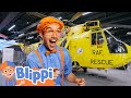 Exploring Planes Helicopters At The Museum Blippi FULL EPISODE Moonbug Kids Cartoons Toys