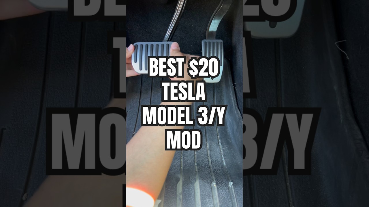 Tesla Model 3/Y Pedal Covers Install #shorts #tesla #accessories
