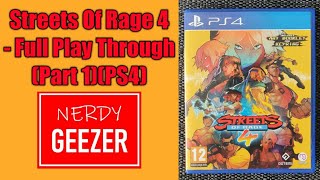 Streets of Rage 4 - Full Play Through (Part 1)(PS4 )