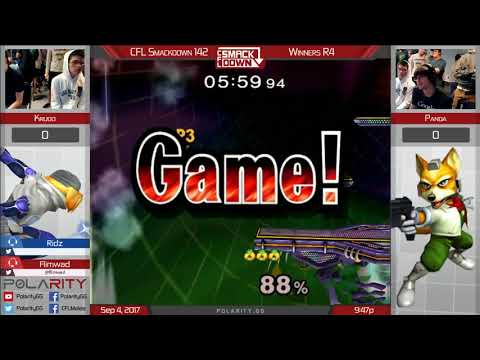 CFL Smackdown 142 Melee - Krudo (SHeik) vs Panda (Fox) - Winners R4