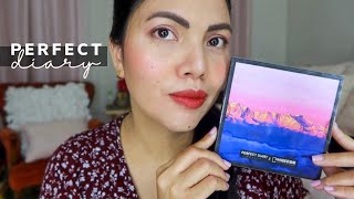 TRYING OUT THIS FREE MAKEUP FROM PERFECT DIARY.