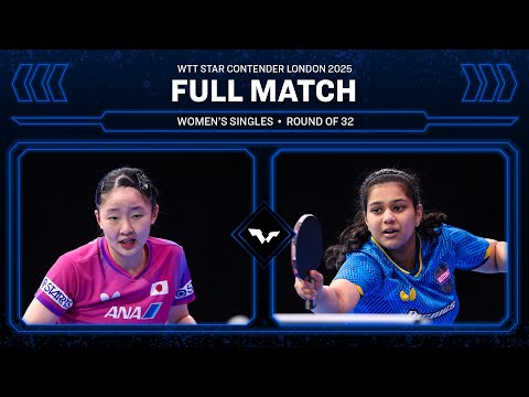 FULL MATCH | Miwa Harimoto vs Diya Chitale | WS R32 | #WTTLondon 2025